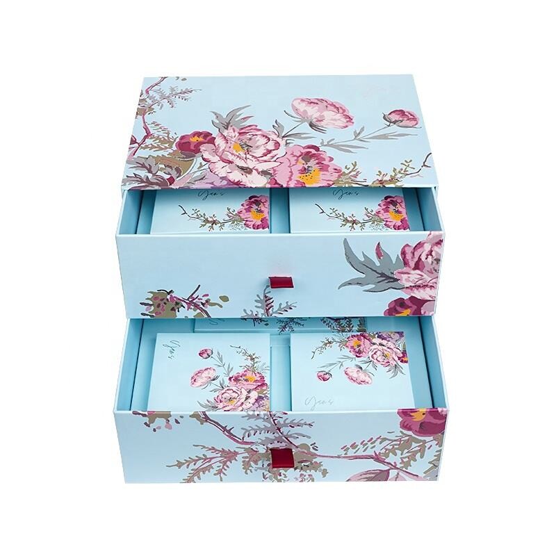  Luxurious Customized CMYK Printed Paper Gift Boxes for Moon Cake Packaging - Wholesale Drawer Boxes by Shenzhen Kaijie