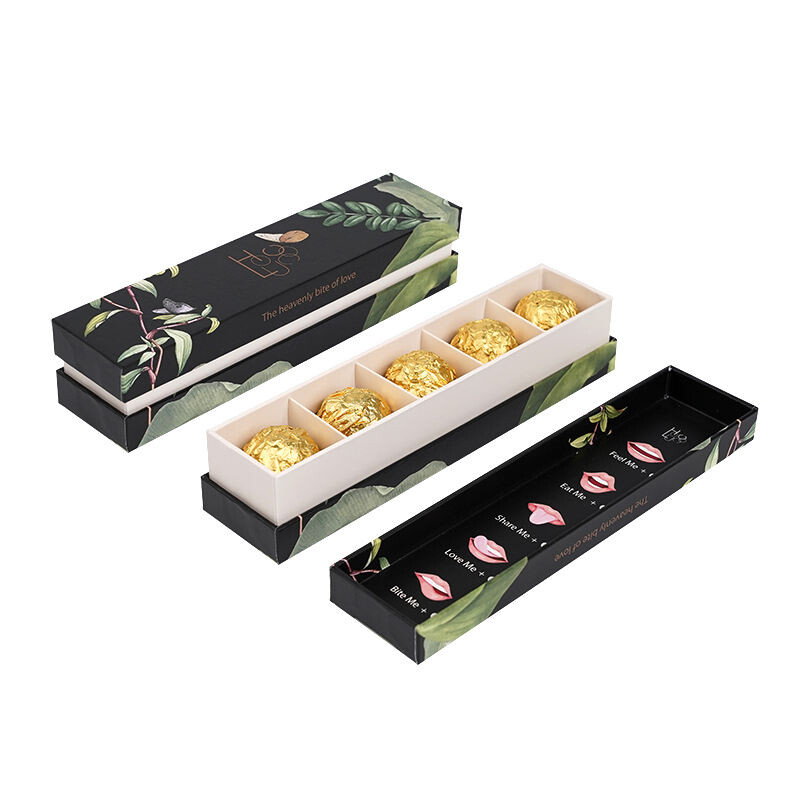  Customized Chocolate Boxes with Logo, Magnet Adsorption & Dividers for Dessert Packaging