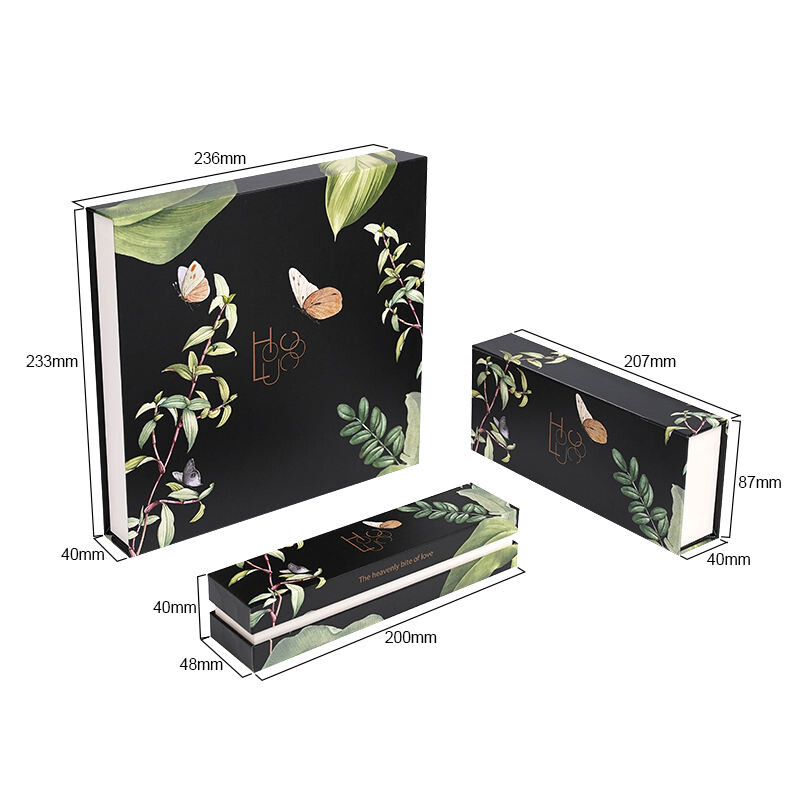  Customized Chocolate Boxes with Logo, Magnet Adsorption & Dividers for Dessert Packaging