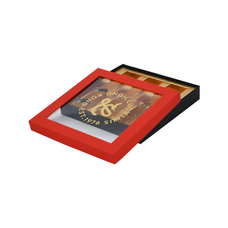  Custom Luxury Handmade Paper Chocolate Boxes with Divider Inserts for Gift Packaging