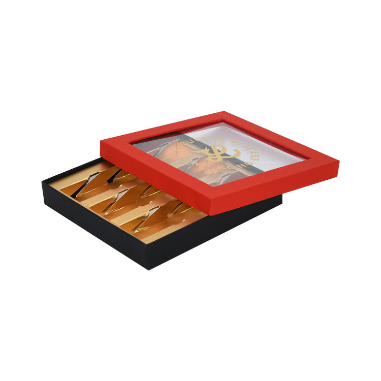 Custom Luxury Handmade Paper Chocolate Boxes with Divider Inserts for Gift Packaging