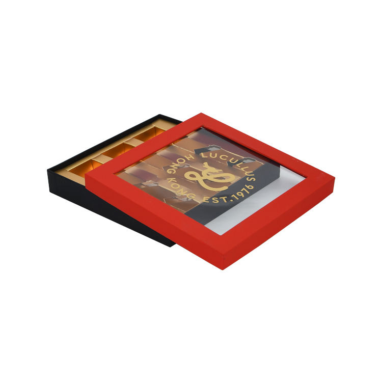 Custom Luxury Handmade Paper Chocolate Boxes with Divider Inserts for Gift Packaging
