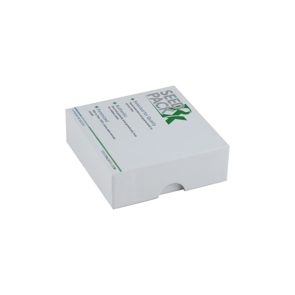  Customized 2-Piece Rigid Cardboard Seed Packing Box with EVA Tray for Printing & Packaging