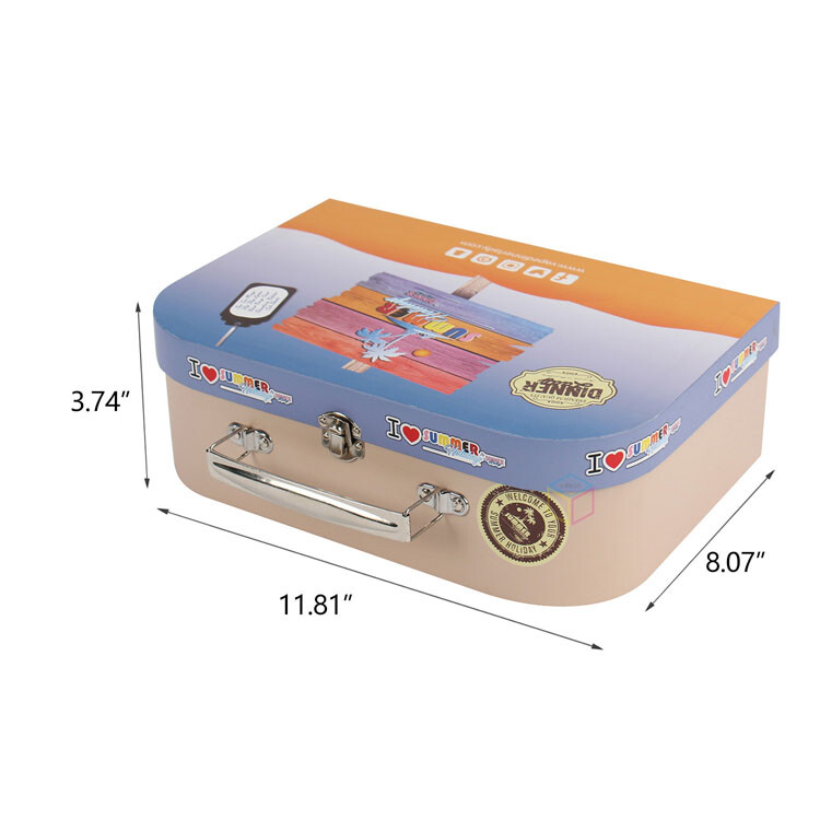  Customized Newborn Baby Gift Cardboard Mini Suitcase Packaging Boxes
