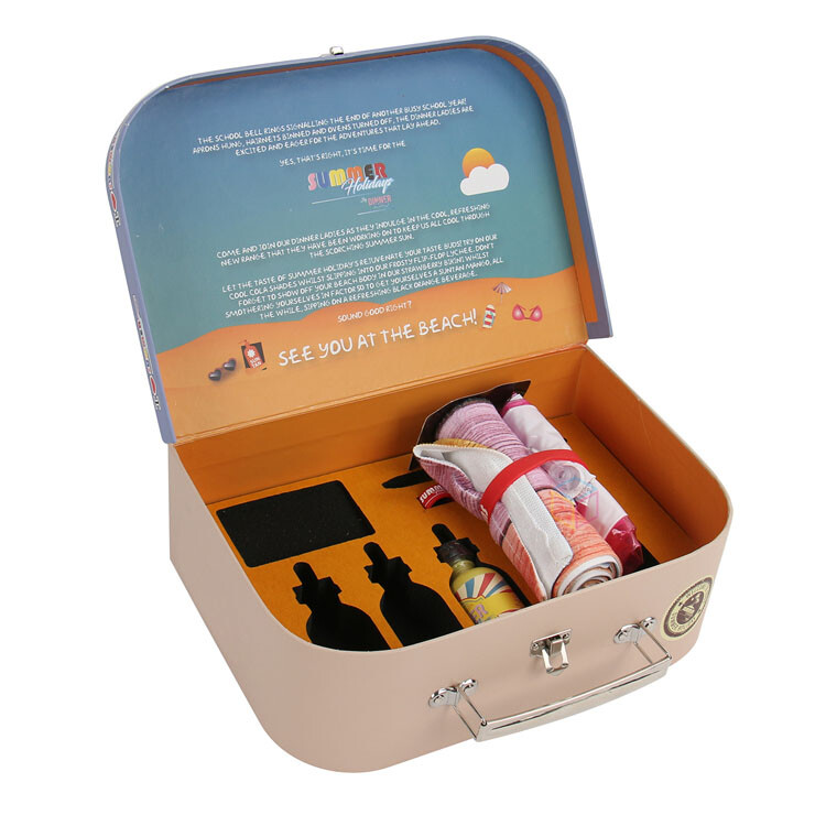  Customized Newborn Baby Gift Cardboard Mini Suitcase Packaging Boxes