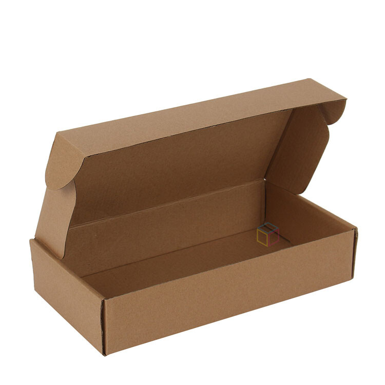  Customized Beige Baby Clothes Corrugated Shipping Packaging Box with Logo
