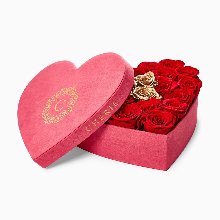  Wholesale Luxury Heart-Shaped Rose Flower Gift Packaging Boxes In Stock - Shenzhen Kaijie Packaging