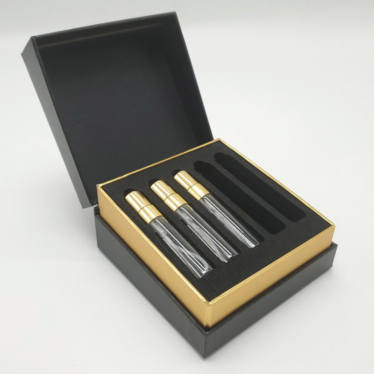 Custom Recyclable Cardboard Magnetic Perfume Oil Set Box with Eco-Friendly Packaging