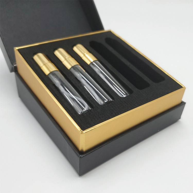 Custom Recyclable Cardboard Magnetic Perfume Oil Set Box with Eco-Friendly Packaging