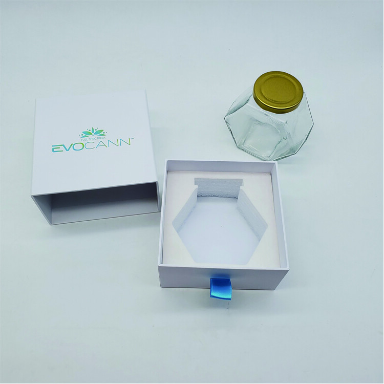  Custom Luxury Blue Cardboard Paper Royal Honey Jar Gift Box - Shenzhen Kaijie Packaging