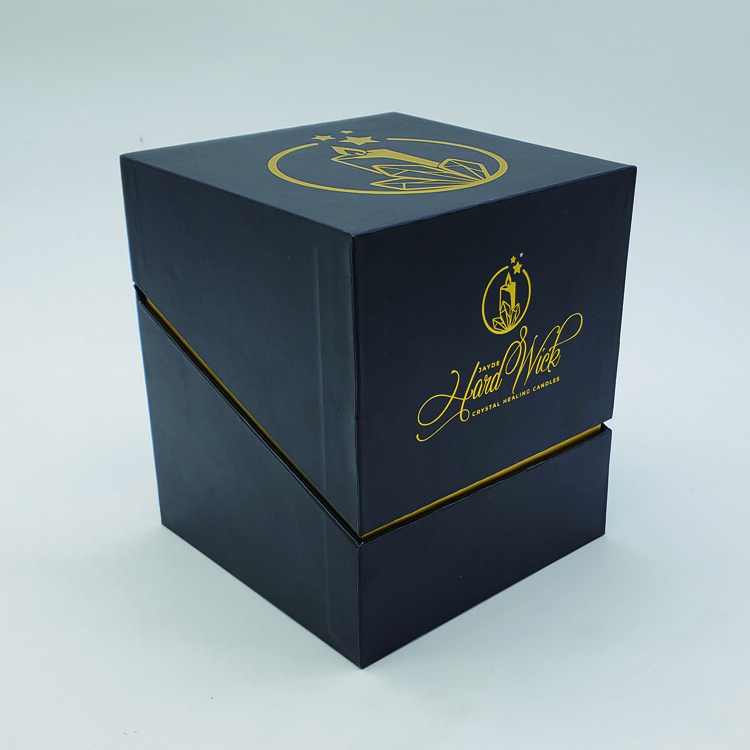  Custom Square Fabric Boxes with EVA Insert for Candle Packaging