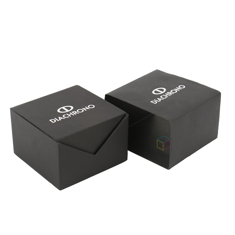  Custom Logo Small Beige Cardboard Single Watch Boxes - High-Quality Packaging Solutions