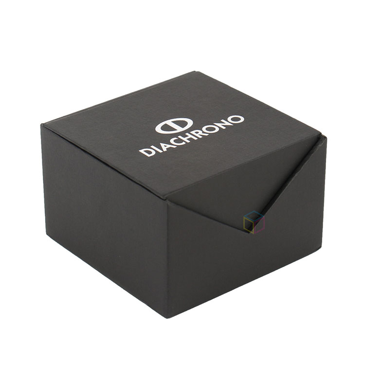  Custom Logo Small Beige Cardboard Single Watch Boxes - High-Quality Packaging Solutions