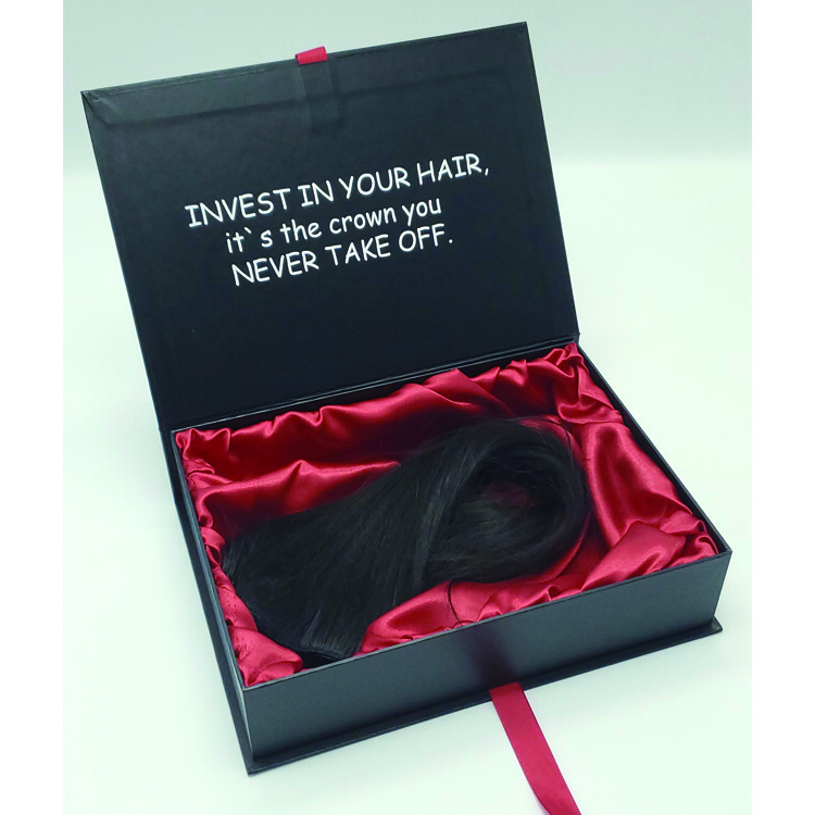  Custom Black Magnetic Underwear Bra Luxury Packaging Boxes for Clothing & Hair Accessories