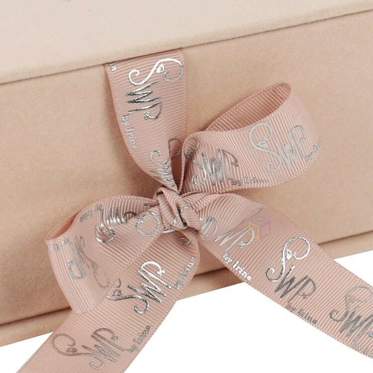  Custom Blue Velvet Packaging for Newborn Gift Set - Baby Keepsake Box with High-Quality Printing