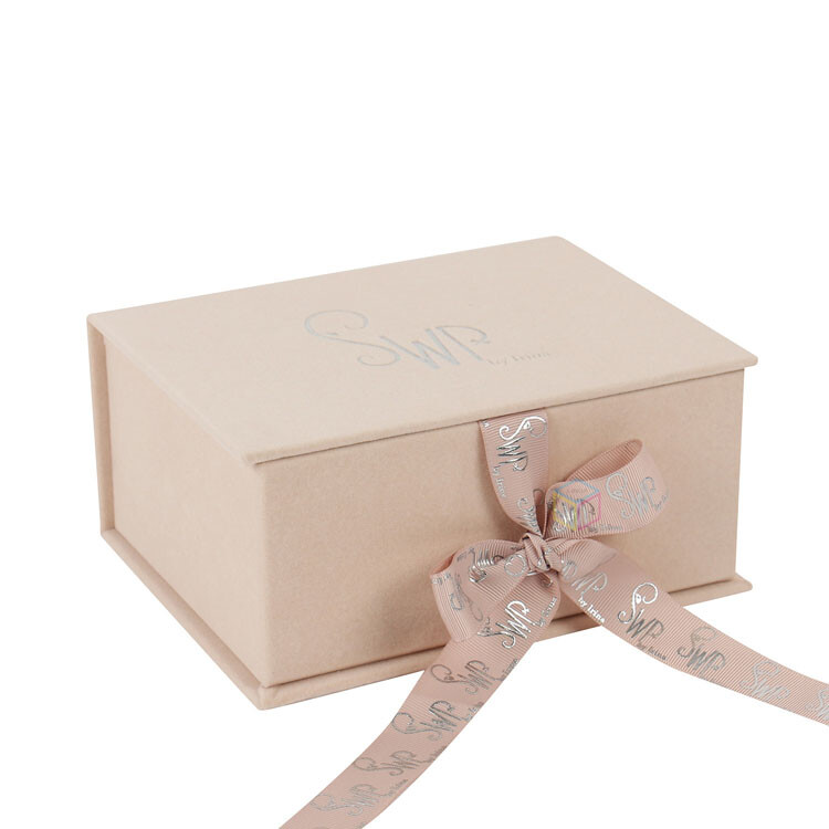  Custom Blue Velvet Packaging for Newborn Gift Set - Baby Keepsake Box with High-Quality Printing