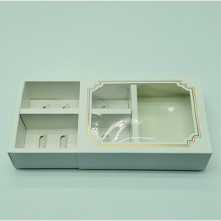  Luxury White Drawer Style Boxes for Celebration Nuts Chocolate Bonbons Packaging