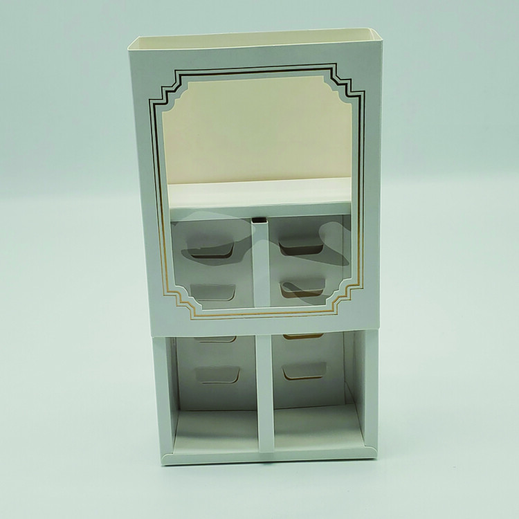  Luxury White Drawer Style Boxes for Celebration Nuts Chocolate Bonbons Packaging