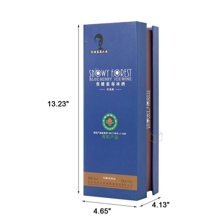 Customized Book Shaped Cardboard Wine Gift Packaging Box with OEM Service