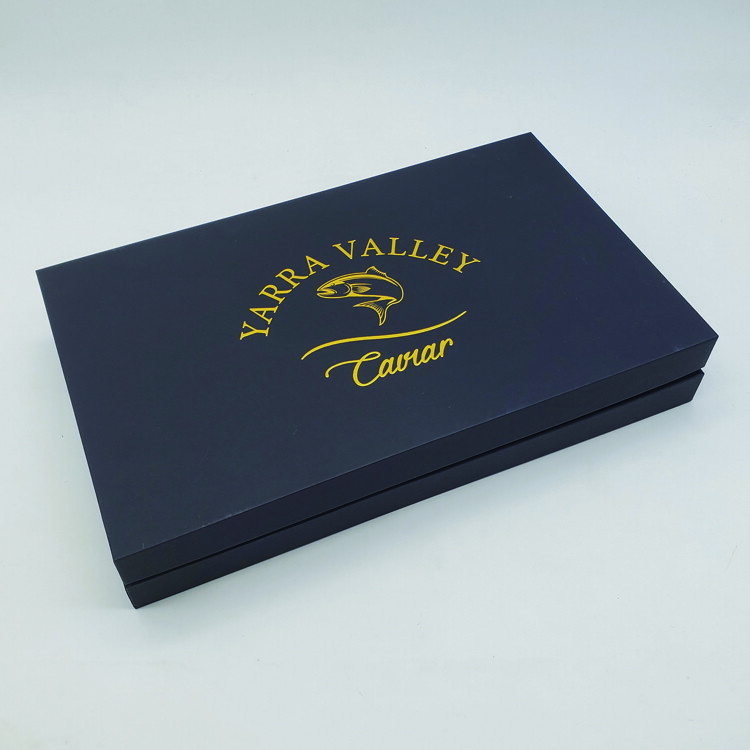  Luxury Caviar Gift Packaging in Black Box with Ice Gel Option - Shenzhen Kaijie Packaging