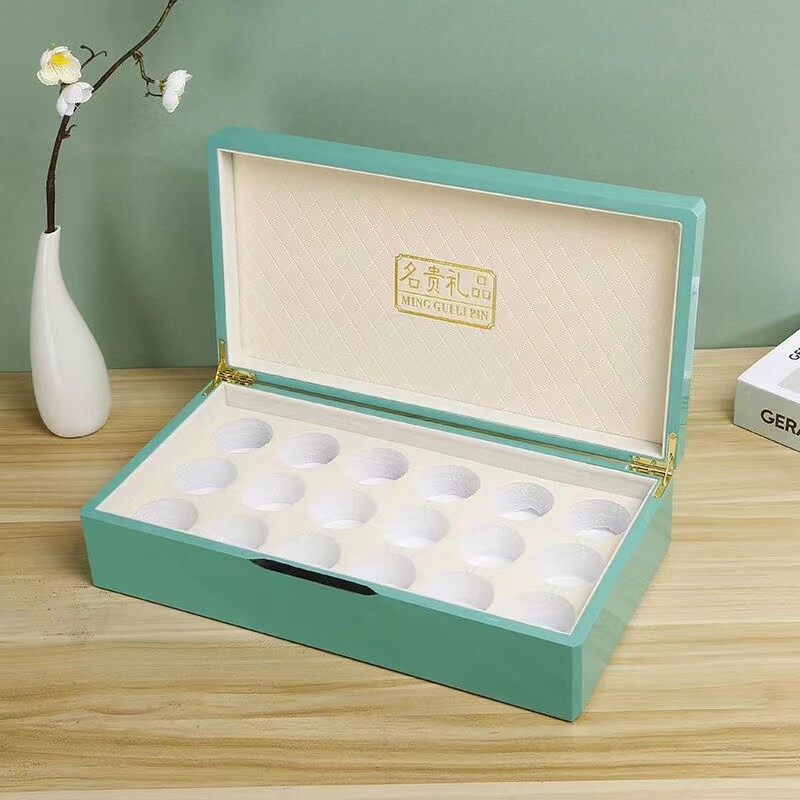  Custom Hard Cover Cardboard Golf Ball Packaging Box with Foam Insert