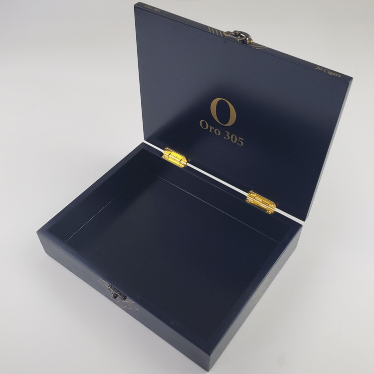  Custom Black Piano Lacquer Wooden Perfume Box Design & Manufacturing Services