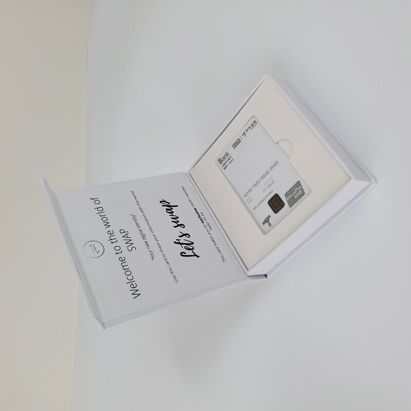 Custom Beige Wedding VIP Credit Business Card Packaging Gift Boxes with High-Quality Printing