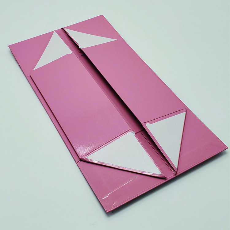 Custom White Magnetic Paper Ribbon Folding Clothing Packaging Gift Box