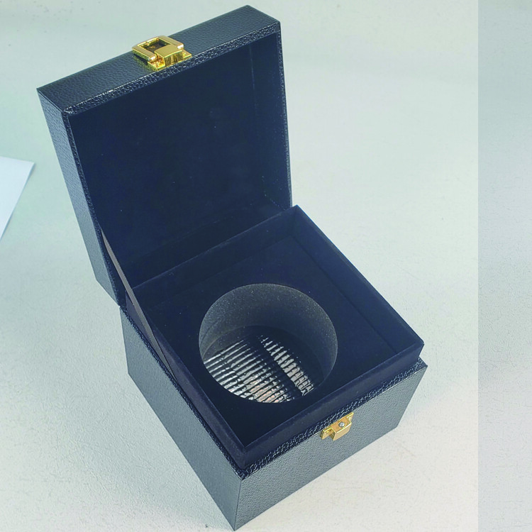  Custom Black Leather Luxury Caviar Gift Boxes with Foam and Ice Pack - Shenzhen Kaijie Packaging