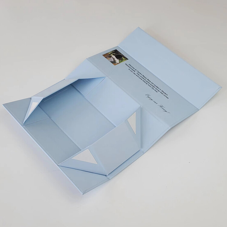  Customized Blue Cardboard Food Packaging Boxes with Printed Logo - Shenzhen Kaijie Packaging