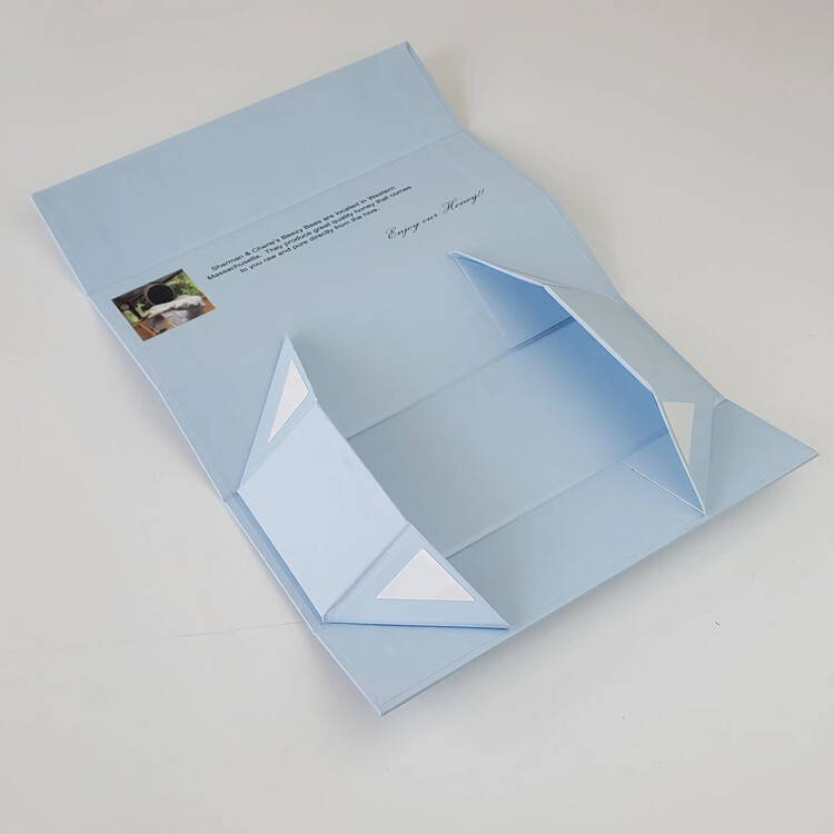  Customized Blue Cardboard Food Packaging Boxes with Printed Logo - Shenzhen Kaijie Packaging