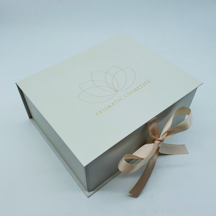  Customized Pink Cardboard Hair Extension Packaging Boxes with Ribbons