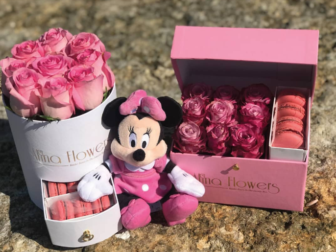  Customizable Spot Macaron Color Small Drawer Cylinder Flower Bucket & Gift Boxes for Valentine's Day & Mother's Day