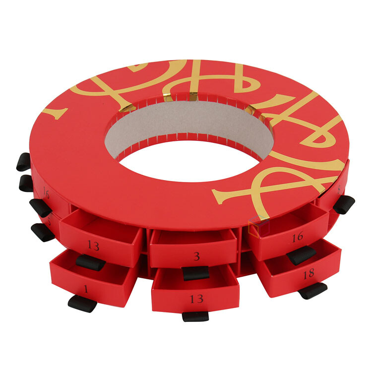  Amazon Top-Selling Luxury Custom Four-Layer Rotating Square Donut Boxes for Chocolate and Sweets