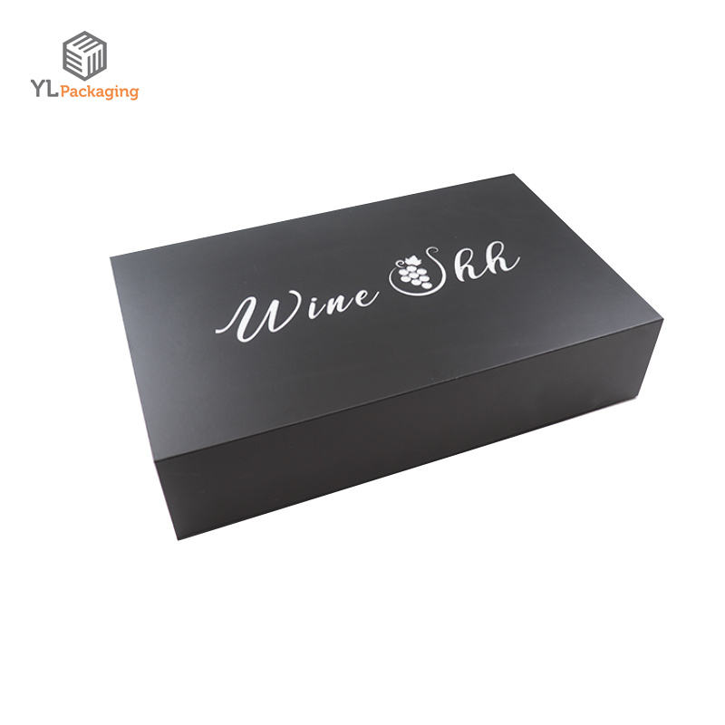  Custom Black Whiskey Glasses Decanter Set with Magnetic Lid Gift Packaging Box
