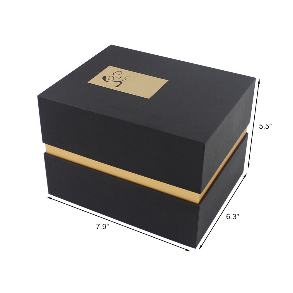 Custom Guangdong Health Products Gift Box - Large Blue Paper Packaging with Lid