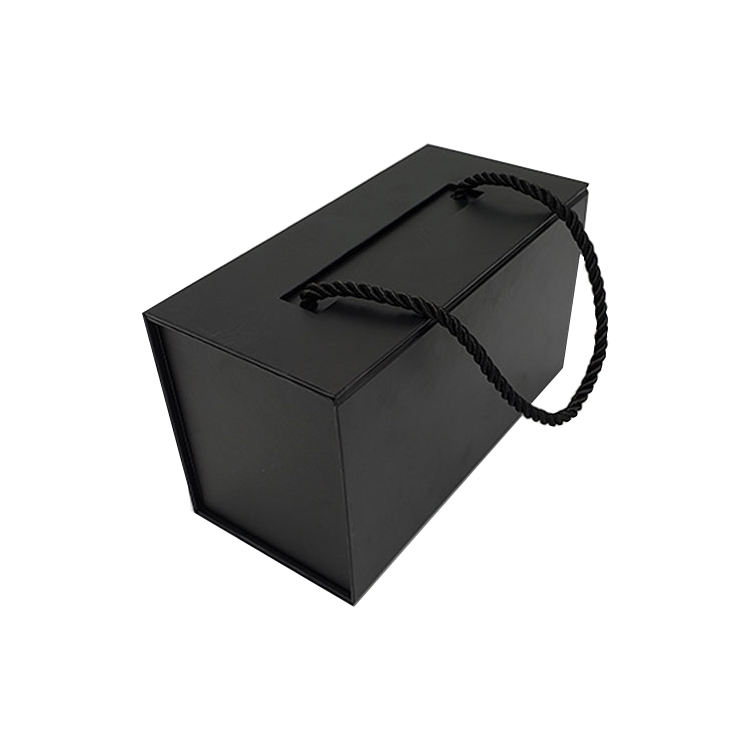  Custom Extra Large Grey Cardboard Magnetic Foldable Gift Box with Carry Handle Backpack Packaging