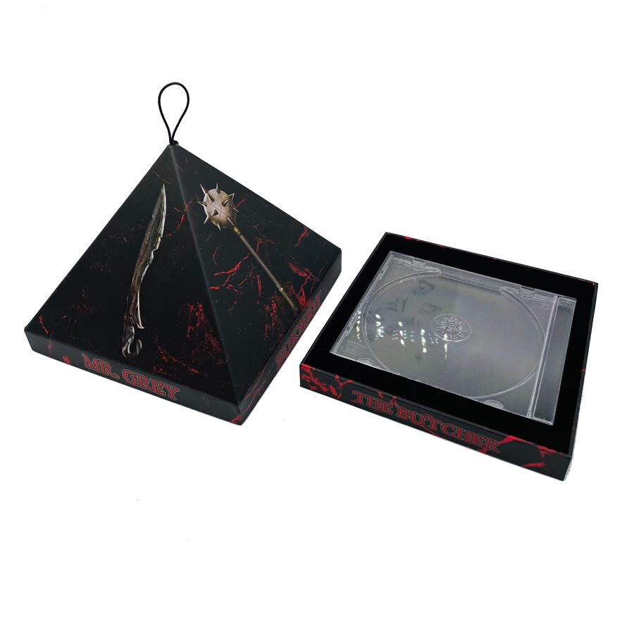  Custom CD Packaging in Special Triangular Cone Shape Cardboard Paper Box