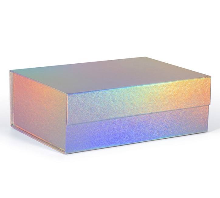 Wholesale Mystery Box with Holographic Paper Fold Magnetic Shoe Gift Surprise Packaging