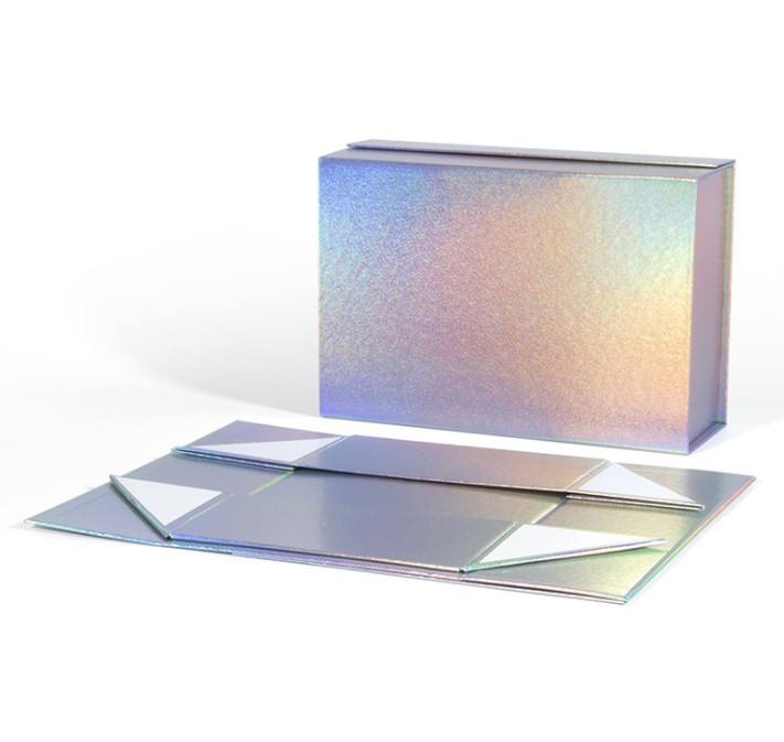 Wholesale Mystery Box with Holographic Paper Fold Magnetic Shoe Gift Surprise Packaging