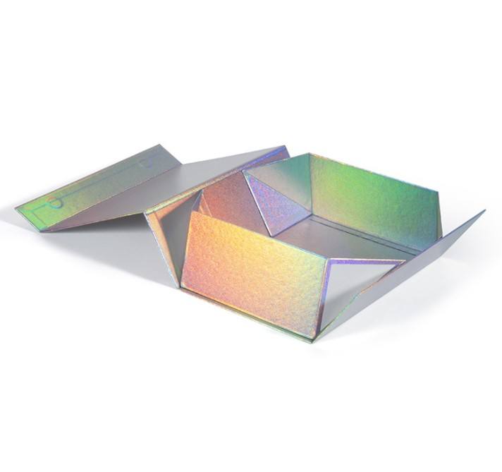 Wholesale Mystery Box with Holographic Paper Fold Magnetic Shoe Gift Surprise Packaging