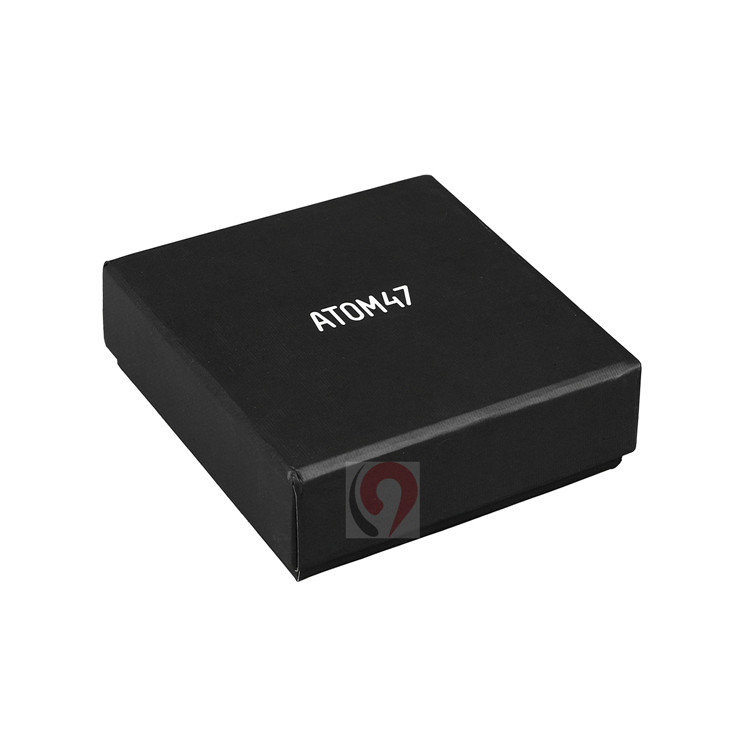 Custom Logo Earring Box: Small Jewelry White Cardboard Packaging with Ribbon