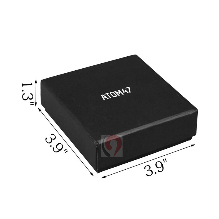 Custom Logo Earring Box: Small Jewelry White Cardboard Packaging with Ribbon