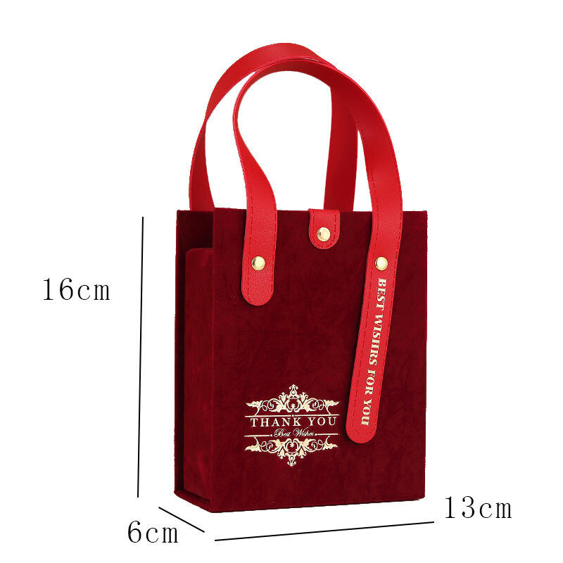  Wholesale Luxury Velvet Bridesmaid Wedding Gift Boxes with Handles - Custom Design & Fast Delivery