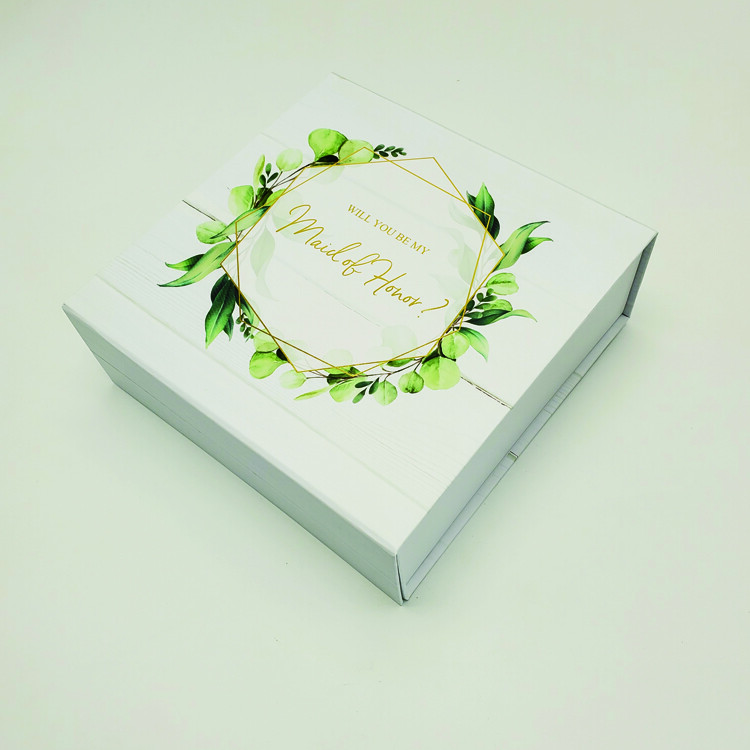 Newborn Baby Clothes Gift Box with Folding Magnetic Packaging & Ribbon - Customizable & Eco-Friendly