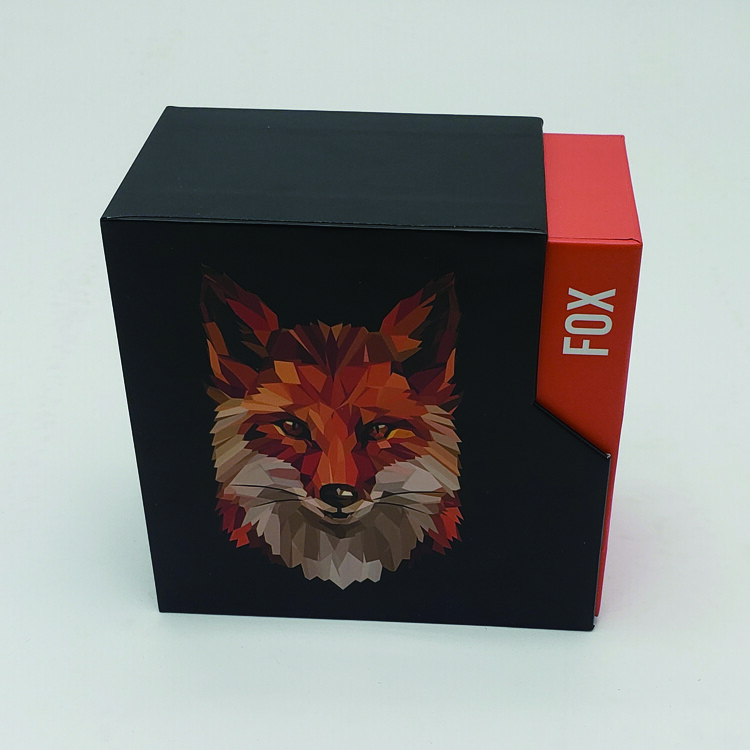 Custom Red Paper Light Drawer Packaging Cardboard Box with Foam Inserts for Shipping
