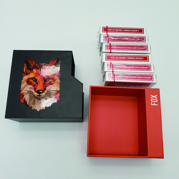 Custom Red Paper Light Drawer Packaging Cardboard Box with Foam Inserts for Shipping