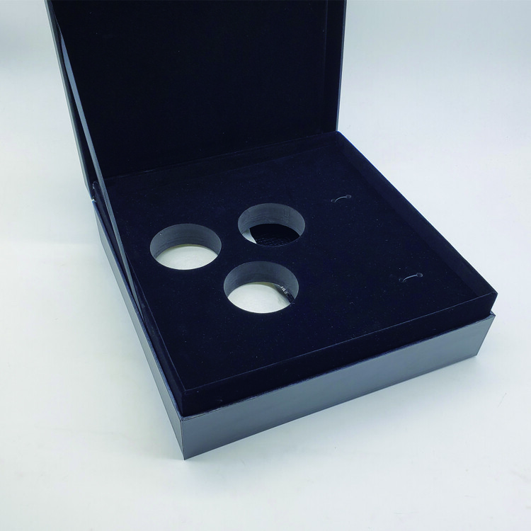 Custom Luxury Watch Box with Rigid Black Cardboard and Magnetic Packaging