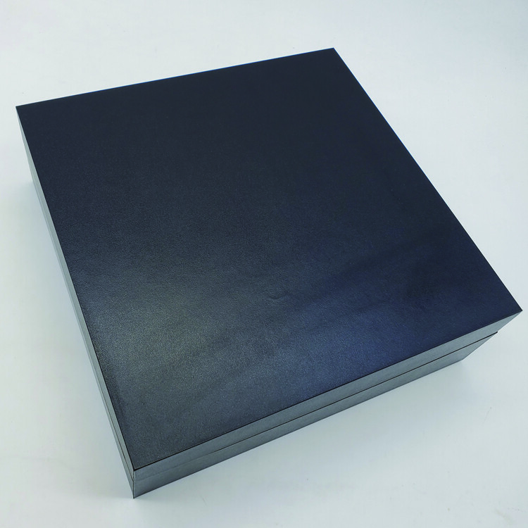 Custom Luxury Watch Box with Rigid Black Cardboard and Magnetic Packaging