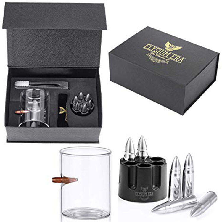 Custom Luxury Black Cardboard Display Gift Boxes for Wine Glasses - High-End Packaging Solutions